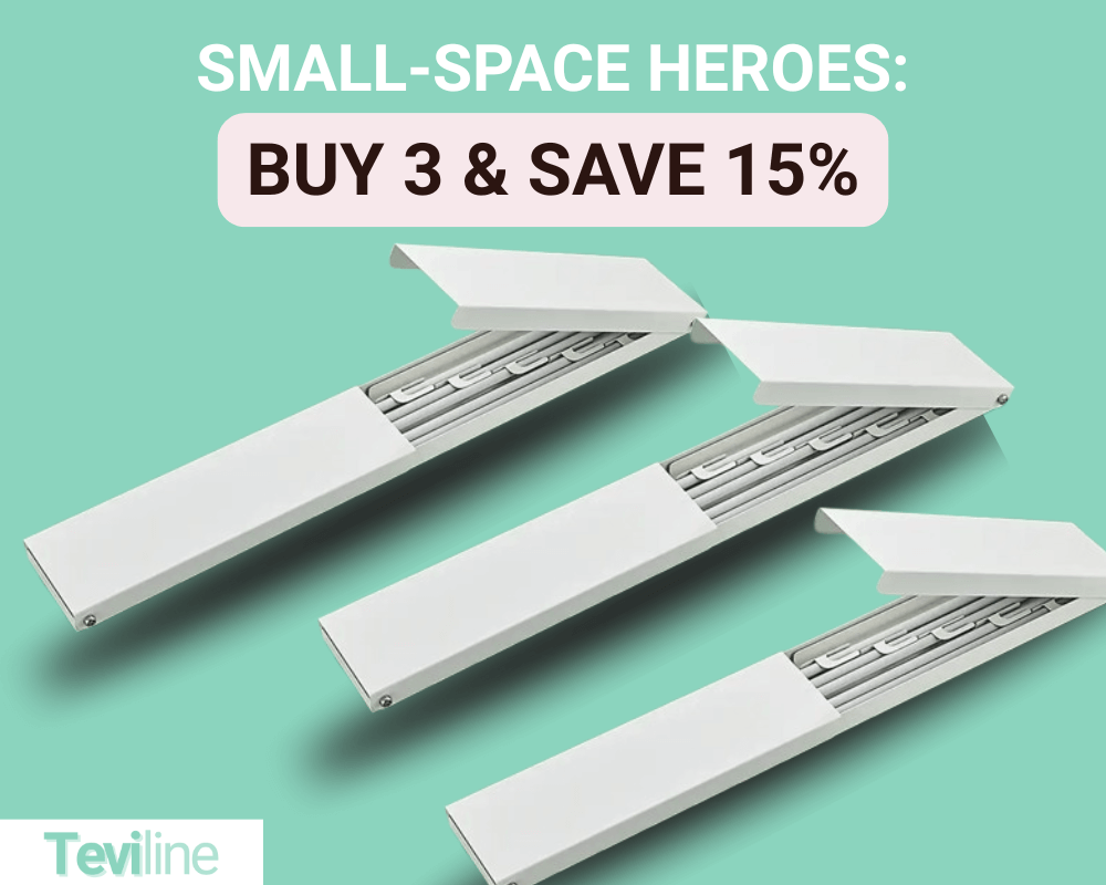 Teviline™ Premium Retractable Wall Mounted Clothesline