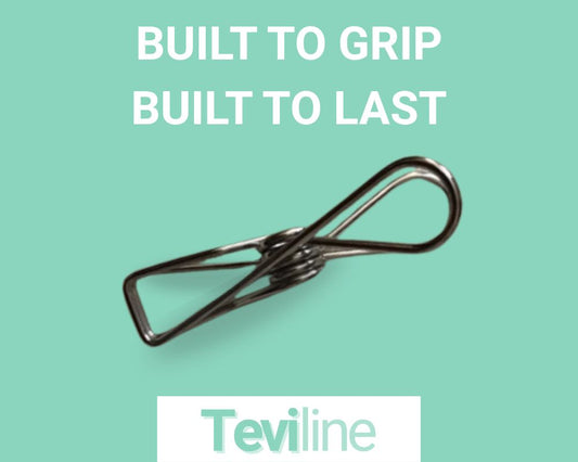 Teviline™ Premium Stainless Steel Pegs 50 Pack