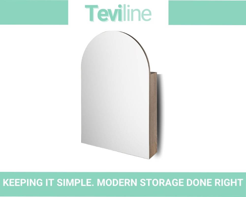 Teviline™ Premium Arch Bathroom Wall Mirror Cabinet