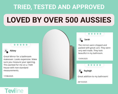 Teviline™ Premium Arch Bathroom Wall Mirror Cabinet