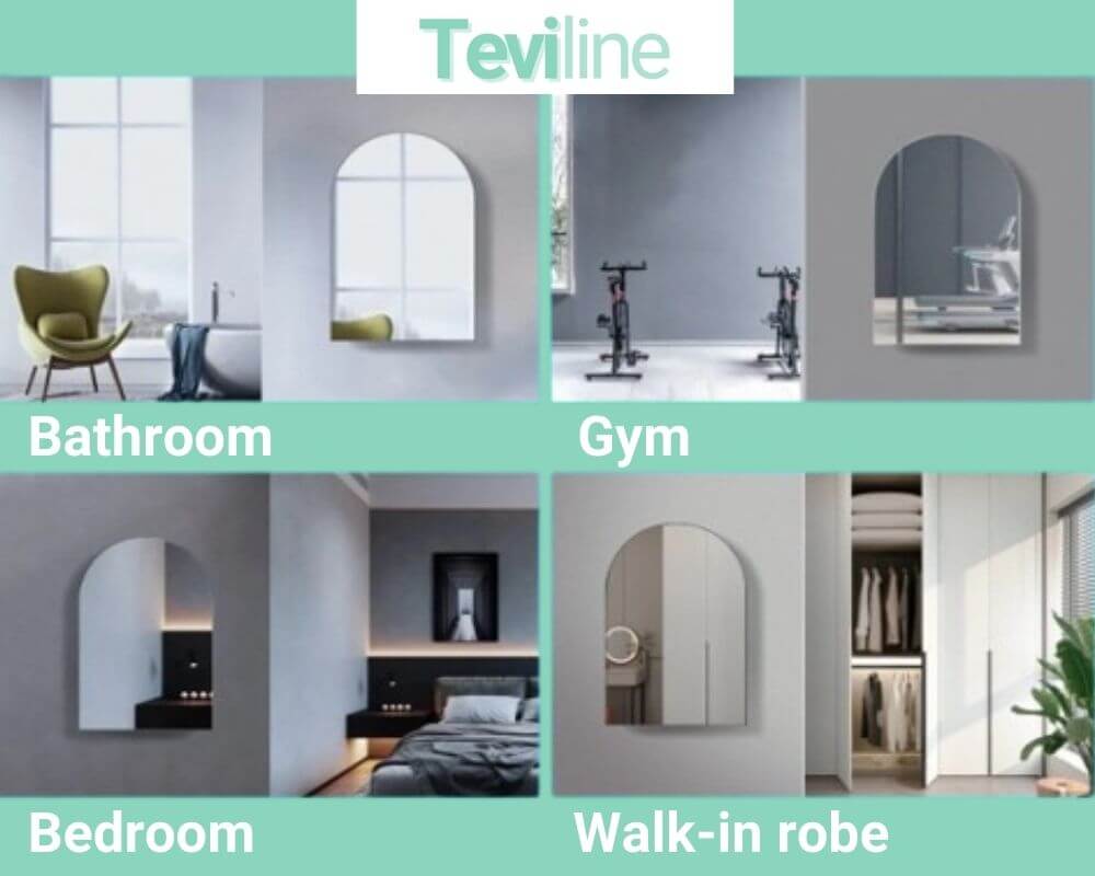 Teviline™ Premium Arch Bathroom Wall Mirror Cabinet