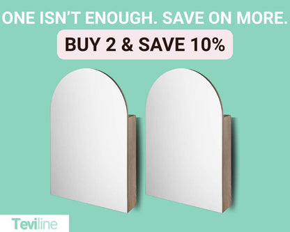 Teviline™ Premium Arch Bathroom Wall Mirror Cabinet