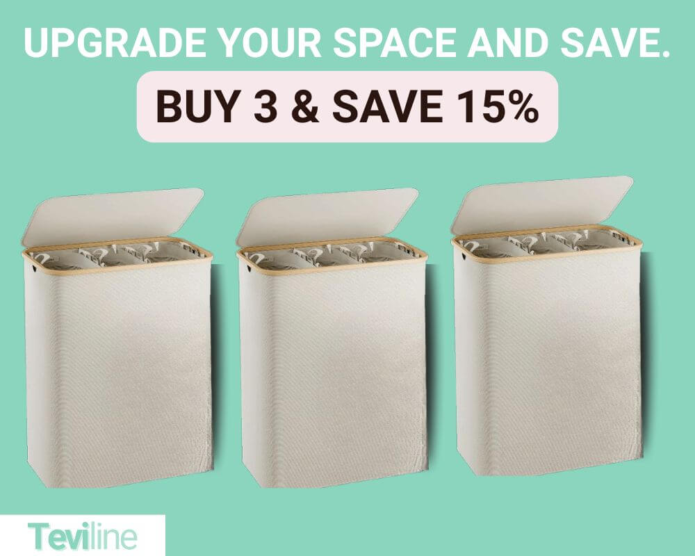 Teviline™ Premium 150L Collapsible Laundry Hamper