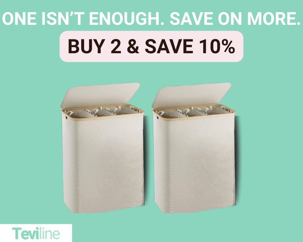 Teviline™ Premium 150L Collapsible Laundry Hamper