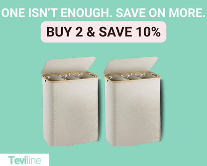 Teviline™ Premium 150L Collapsible Laundry Hamper
